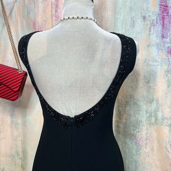 πCarole Little Elegant Semi Formal Beaded Mother of the Bride- Cocktail Dress - Picture 8 of 16